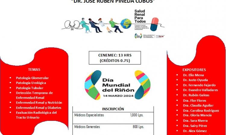 XX Jornada Nacional de Nefrología 2024 "Dr. José Rubén Pineda Cobos"