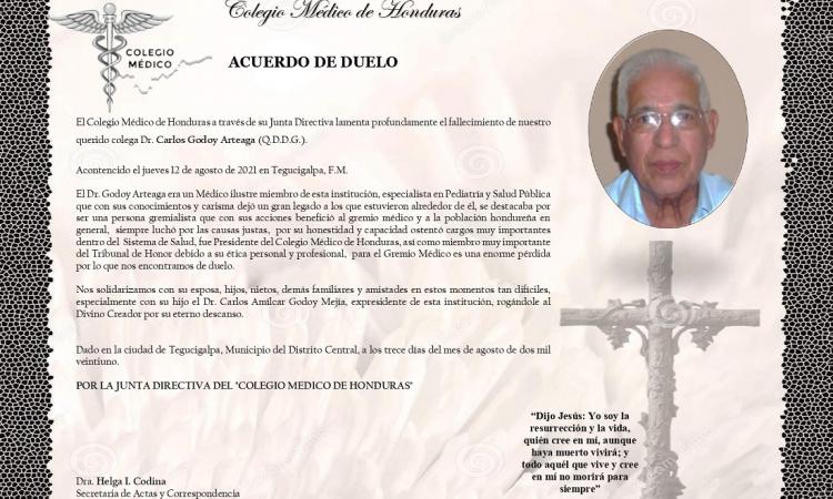 Obituario Dr. Carlos Godoy Arteaga (Q.D.D.G.)