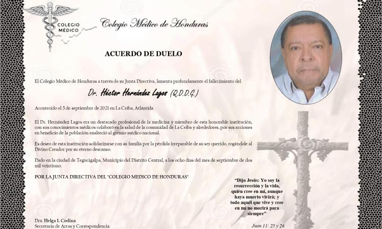 Obituario Dr. Héctor Hernández Lagos  (Q.D.D.G)