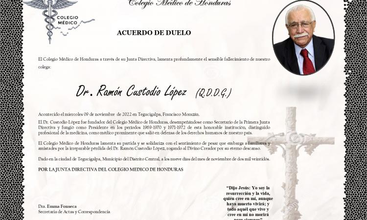 Obituario Dr. Ramón Custodio López
