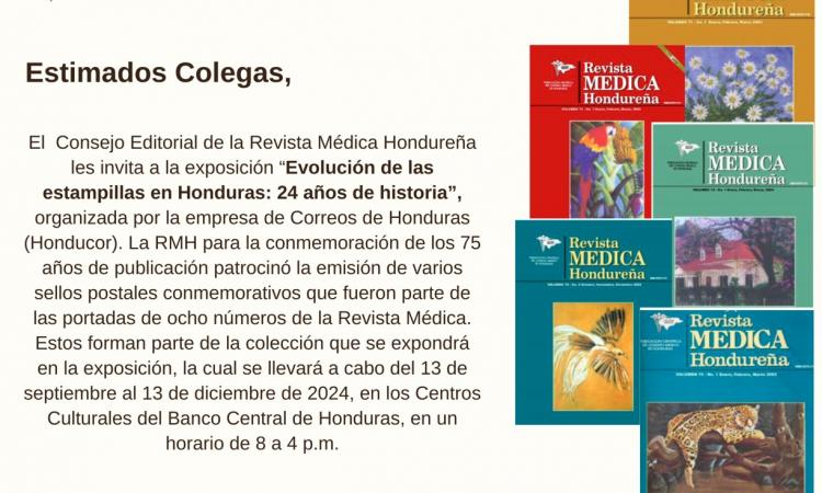 Exposición de Evolución de las estampillas en Honduras: 24 años de historia